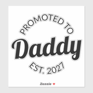Sticker Promu Papa 2027 Futur Papa Cadeau Baby Shower Je
