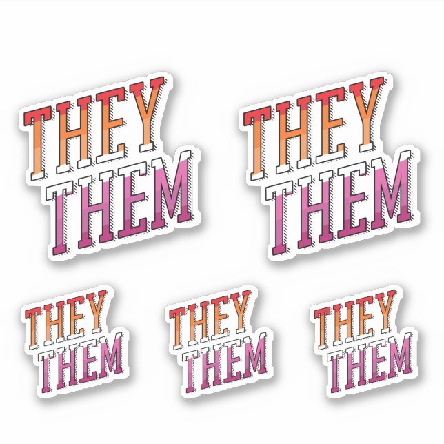 Sticker Pronoms Lesbiennes Ils Elles (Devant)