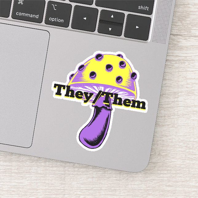 Sticker Pronononounes personnalisables Champignons de Fier (Détail)
