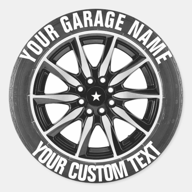 Sticker Propriétaire Du Garage Ou De La Réparation (Devant)
