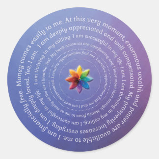 Sticker Prosperity Affirmations