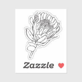 Sticker Protea Black & White personnalisé