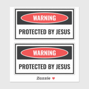 Sticker Protégé par Jésus
