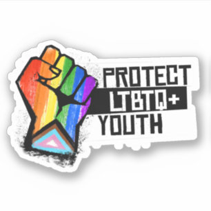 Sticker Protéger les jeunes LGBTQ+
