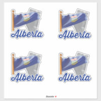 Province de l'Alberta et drapeau