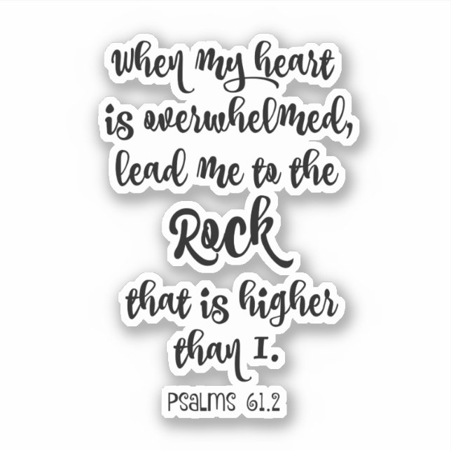 Sticker Psaumes Bible Verse (Devant)