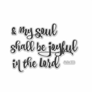 Sticker Psaumes Joyeuse Bible Verse