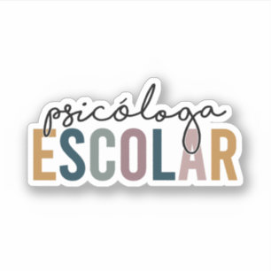 Sticker Psicóloga Escolar   Psychologue scolaire