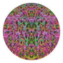 Sticker psychédélique Starburst