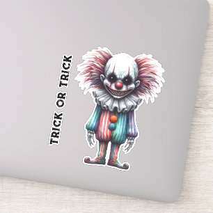 Sticker Psycho Clown - Trick ou Trick - personnaliser
