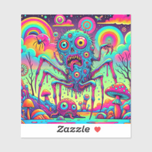 Sticker Psycho Rainbow Creep