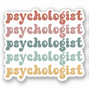 Sticker Psychologue Rétro Psychologie Étudiante Diplôme