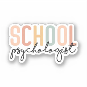 Sticker Psychologue scolaire   Étudiant en psychologie sco