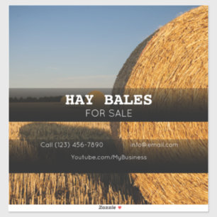 Sticker publicitaire de la société Hay Bales