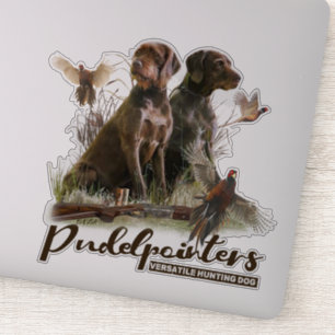 Sticker Pudelpointers, Chasse chasser chaudière faisan