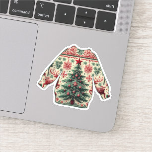 Sticker Pull de Noël laid