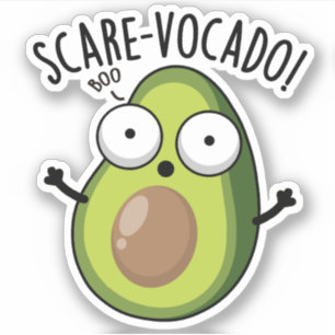 Sticker Pun d'Avocado amusant Scare-vocaco