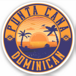 Sticker Punta Cana République Dominicaine - Souvenir Rétro