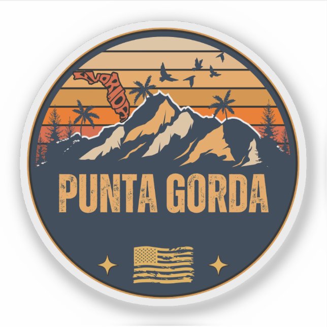 Sticker Punta Gorda, Floride  (Devant)