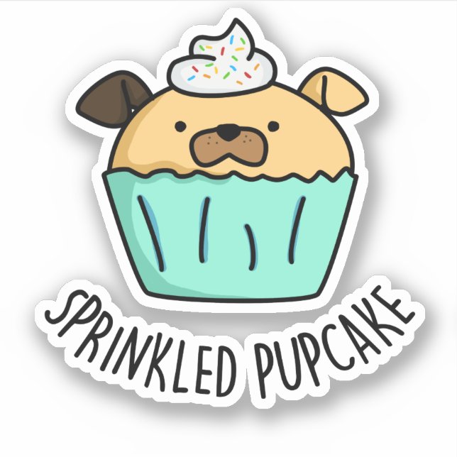 Sticker Pupcake Pupcake Pupcake (Devant)