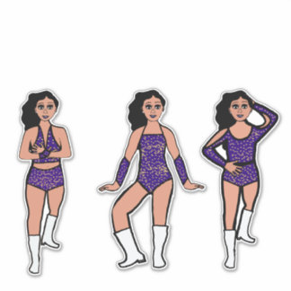 Sticker Purple Gold Dots #2