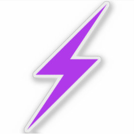 Sticker Purple Lightning Bolt Of Anarcha-Feminism