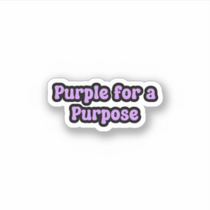 Sticker Purple pour un but de sensibilisation à l'épilepsi