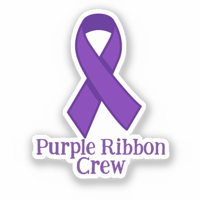 Sticker Purple Ribbon Crew (Recto)
