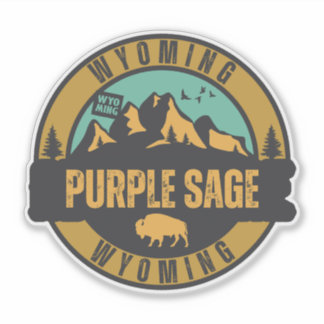 Sticker Purple Sage, Wyoming