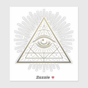 Sticker Pyramide mystique — L'oeil de la Providence