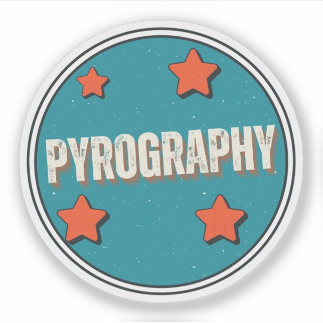 Sticker Pyrographie (Devant)
