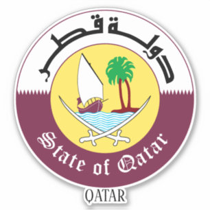 Sticker Qatar National Emblem Patriotique
