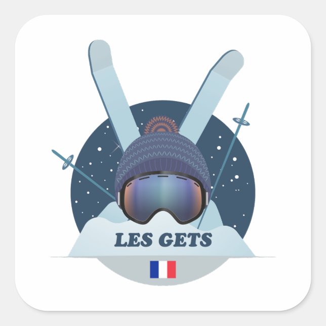 Sticker Quadrat DIE GETS (Vorderseite)