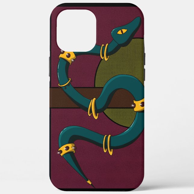 Sticker Quadrat Snake Case-Mate iPhone Hülle (Rückseite)