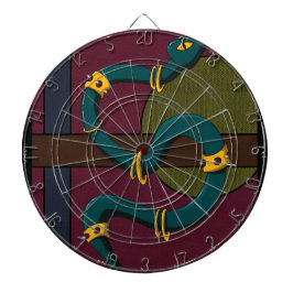 Sticker Quadrat Snake Dartscheibe