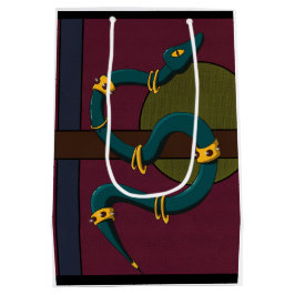 Sticker Quadrat Snake Mittlere Geschenktüte