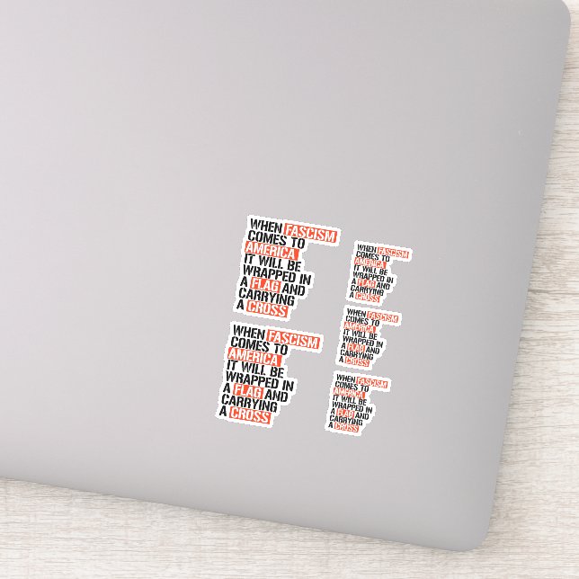 Sticker Quand le fascisme arrive en Amérique (Détail)