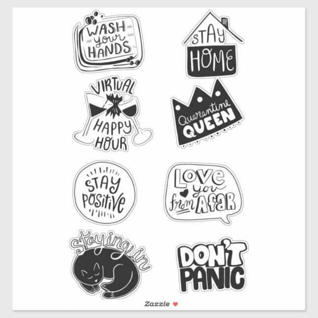 Sticker Quarantaine positive (Feuille)