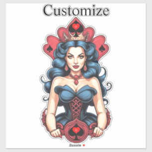 Sticker Queen of Spades Thunder_Cove
