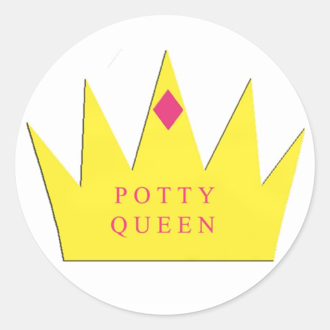 Sticker Queen Potty (Devant)