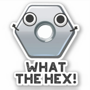 Sticker Quel Hexagon Hex Funny Forme Le Pun