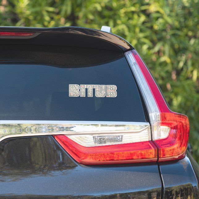 Sticker Quelque part (BITUB) (Côté voiture)