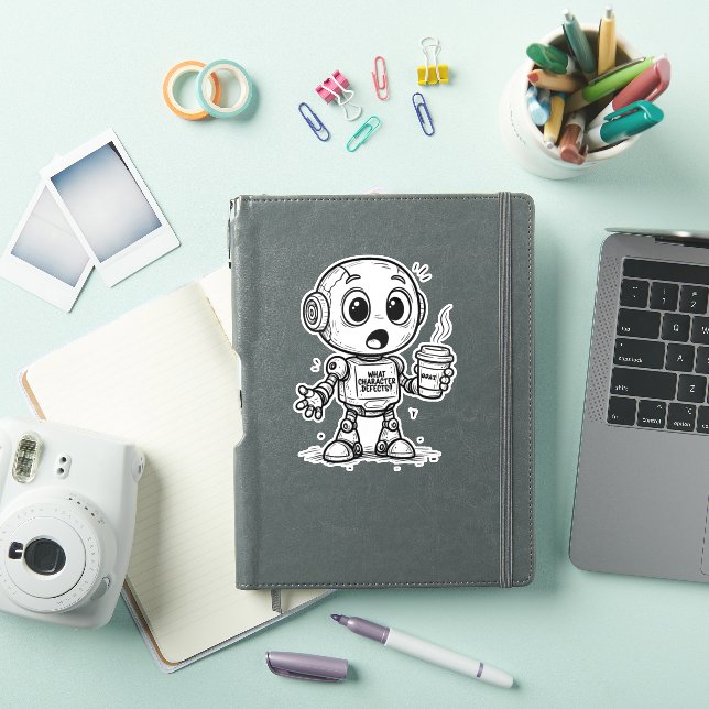 Sticker Quels défauts de caractère ? - Drôle cadeau Sobrie (Couverture iPad)