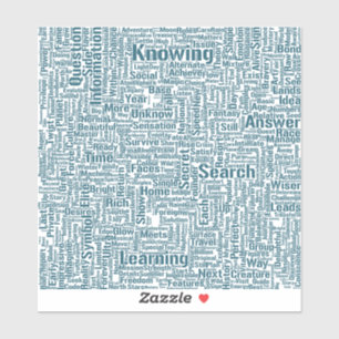 Sticker Question Apprendre Nuage MotssTexte Motif Message