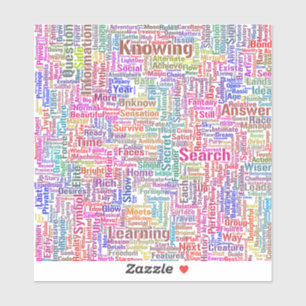 Sticker Question Apprendre Nuage MotssTexte Motif Message