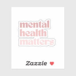 Sticker Questions de santé mentale | Citation rétro Rosa C