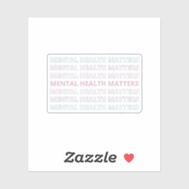 Sticker Questions de santé mentale | Gris français Sans VI