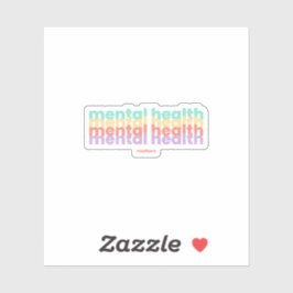 Sticker Questions de santé mentale | Poppins Peach Candy
