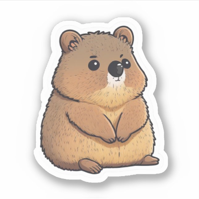 Sticker Quokka mignon (Devant)