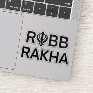Sticker Rabb Rakha Punjabi Sikh